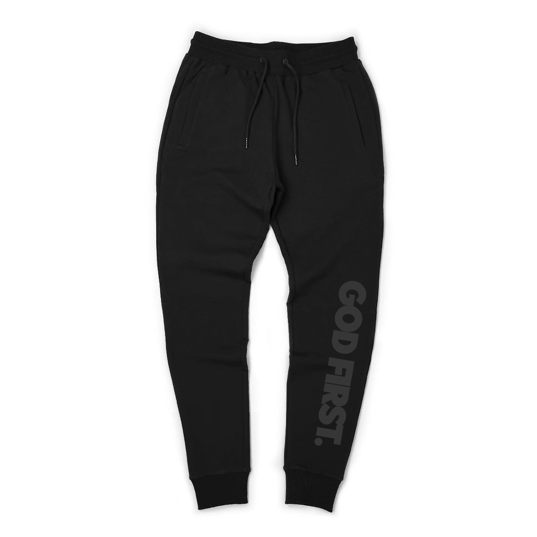 God First Jogger - Black on Black