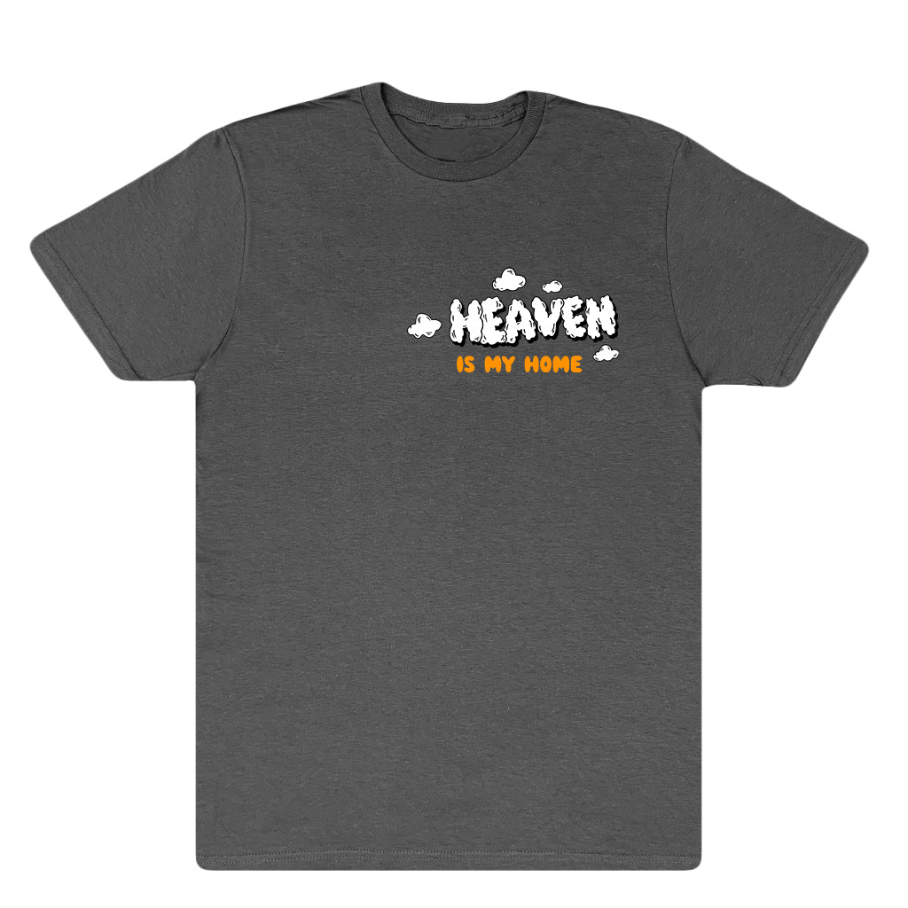 Heaven Is My Home Luxury Tee - Charcoal Gray