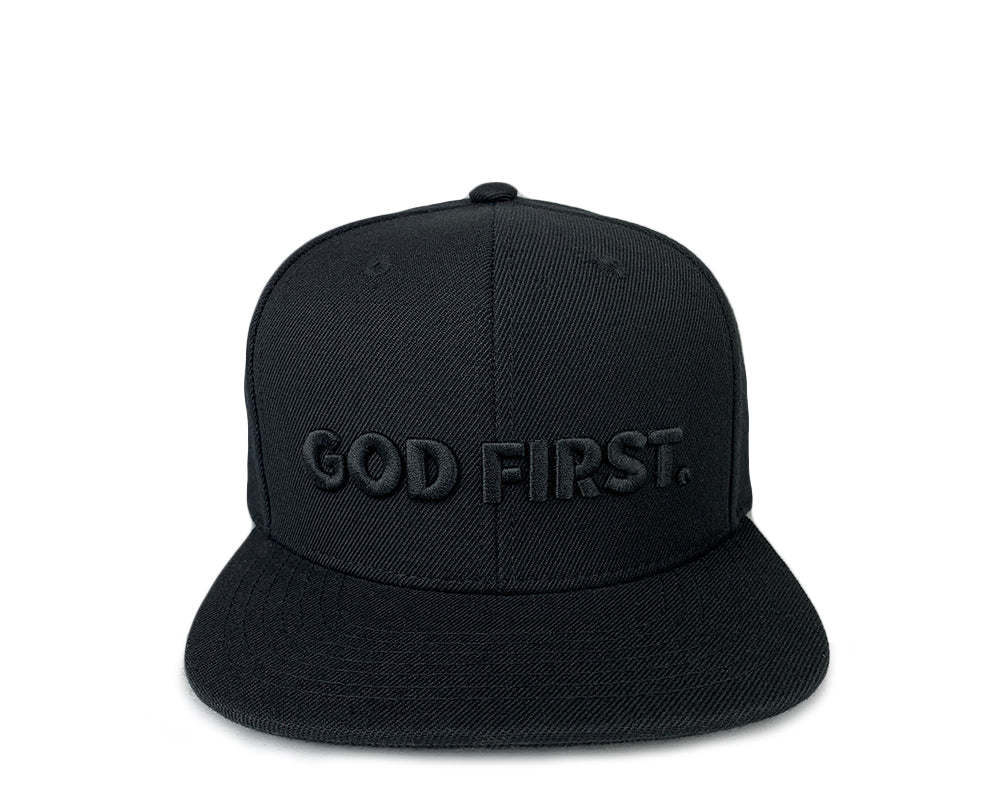 God First Snapback - Black on Black